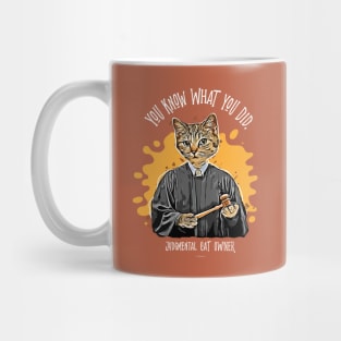 Judgmental Cat #1 funny silently judging pet Mug